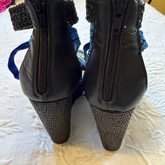 ALDO Platform Sandals Wedge Heels Size 8 - Picture 4 of 5